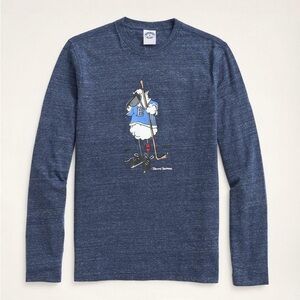 ✨ BROOKS BROTHERS ✨ Henry Hockey Long-Sleeve Graphic T-Shirt